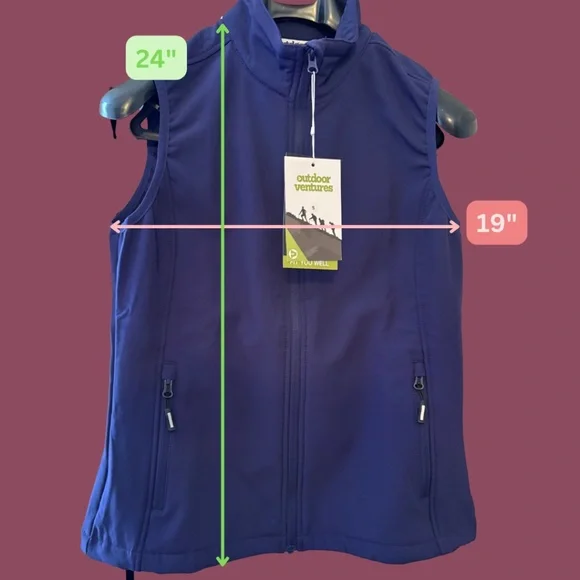 ⭐️ Outdoor Ventures Blue Activewear Vest Size Small, NWT - Picture 2 of 5